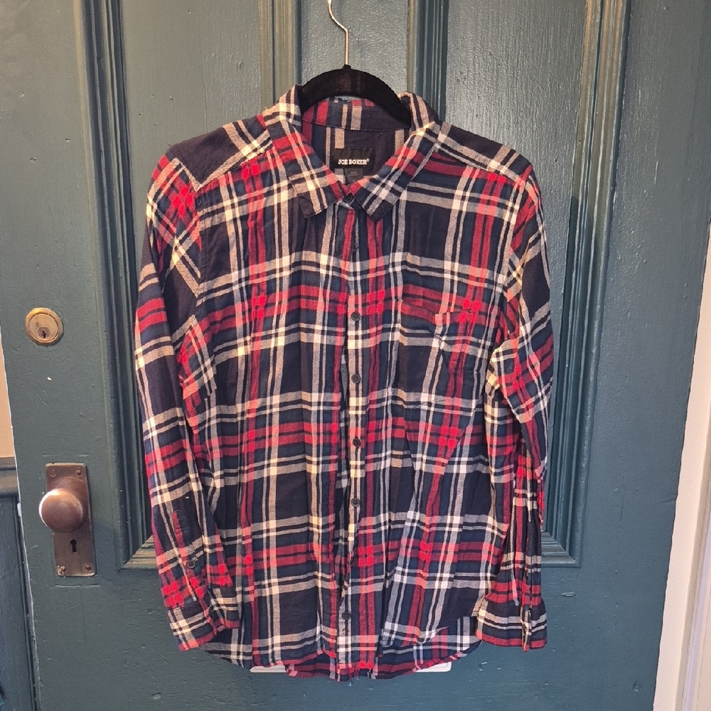 Joe Boxer Flannel Shirt Plys Size 1X